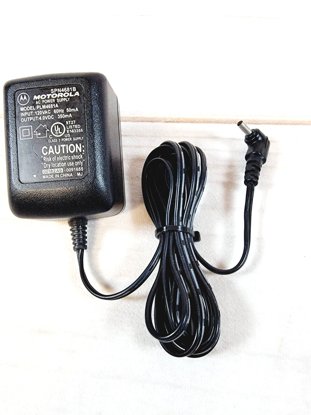 Motorola SPN4681B AC Power Supply Adapter Wall Charger Output 4.8 Volts 350 mA